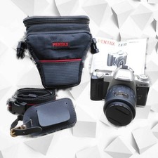 Pentax ZX-50 35mm Camera for PARTs/REPAIR w/Case  Manual SMC 35-80 Zoom Lens