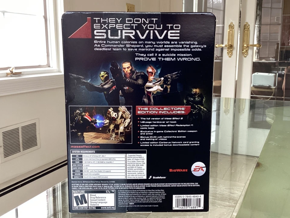 Lot of 2 | Mass Effect 2 & 3 Collectors' Edition PC / DVD-ROM | 3 is sealed - Image 4 of 4