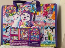 Lisa Frank- TIKANNI HUSKY Trifold Portfolio Storage Case Folder School Art 2022