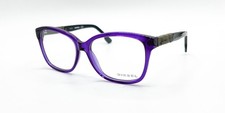 NEW DIESEL DL5108 081 TRANSPARENT VIOLET AND BLACK AUTHENTIC EYEGLASSES 54-15