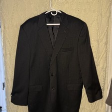 Jos. A. Bank Signature Collection Men's Black Suit Jacket Two-Button Notch Lapel