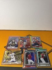6 Card MLB Numbered And Parallel Lot