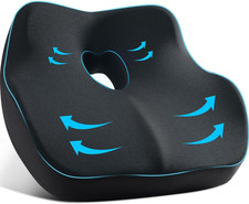 Car Seat Cushion, Ergonomic Memory Foam Car Seat Pad for Sciatica Pain Relief