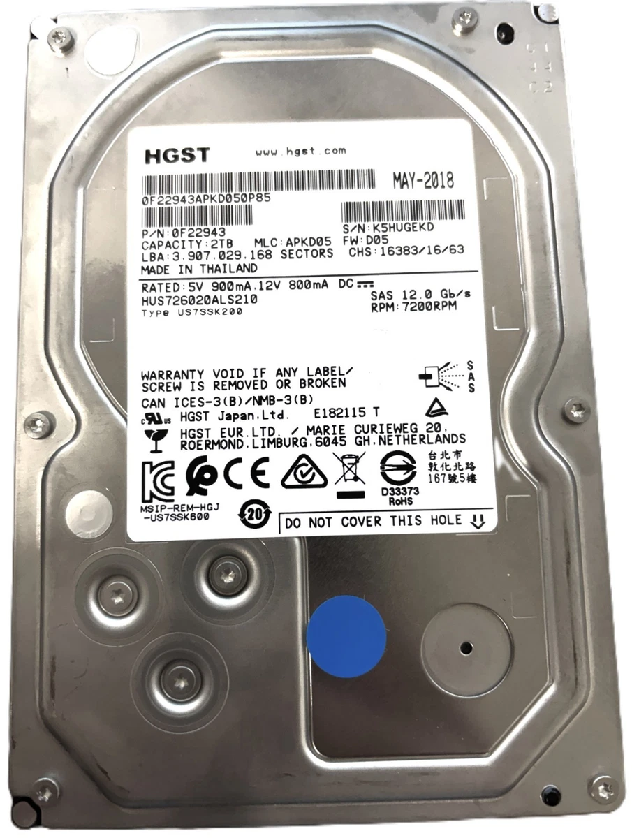 HGST 2TB Storage Capacity Hard Drives (HDD, SSD & NAS) for sale | eBay