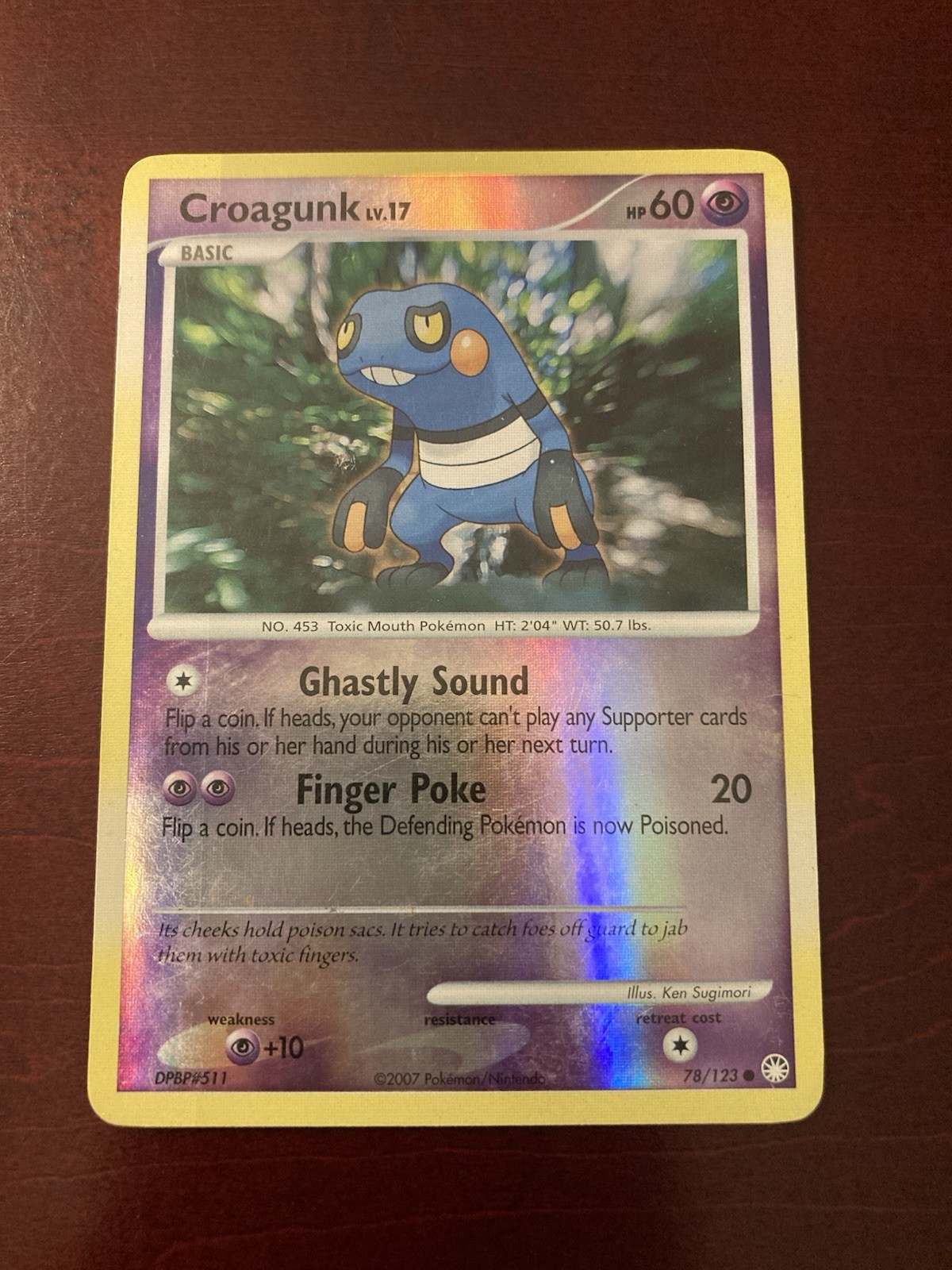 Croagunk 78/123 Mysterious Treasures Reverse Holo Pokemon TCG Card