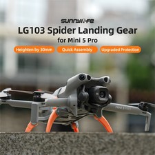 For DJI Mini 5 Pro Drone Heighten Landing Gear Foldable Tripod Stand Accessories