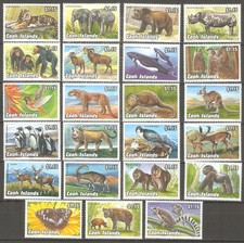 Endangered Animals I-IV 1992/1993 Cook Islands MNH