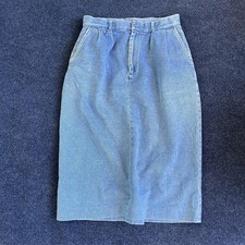 Vintage American Eagle Outfitters Skirt Womens 14 Denim Midi Pleated Pockets