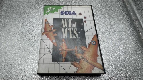 Ace Of Aces Sega Master System W/Manual 8 Bit Retro 1991 #0867