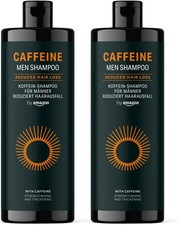by Amazon Men’s Caffeine Shampoo, 2 x 400 ml 6.69 per litre