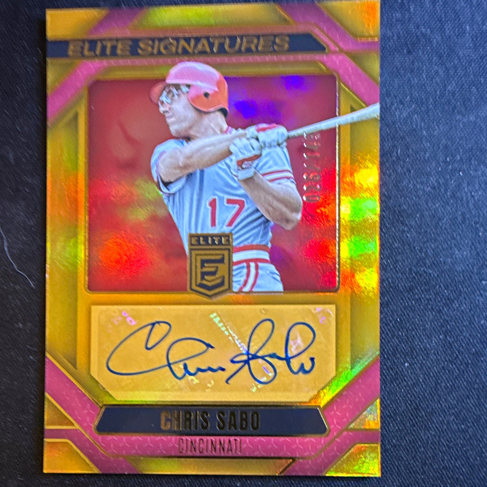 Panini 2026 Donruss Elite Chris Sabo Reds Elite Signatures ES-CS Auto /149