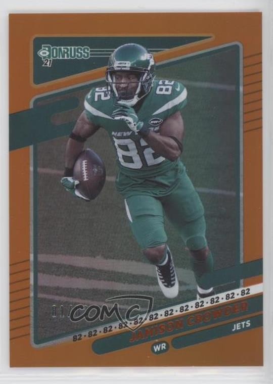 2021 Panini Donruss Jersey Number 81/82 Jamison Crowder #40 6o3