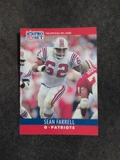 1990 Pro Set #203 Sean Farrell New England Patriots Football Card