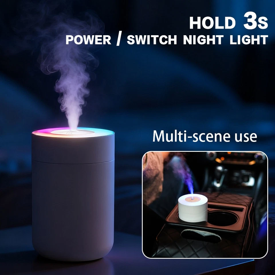 Mini Luftbefeuchter, Aromatherapie, Vernebler auch für unterwegs inkl. USB & RGB - Bild 2 von 4