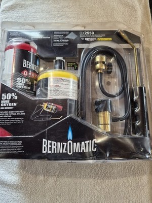 BERNZ O MATIC OX-2550 - Oxygen & Mapp Gas Cutting Welding Brazing Torch Kit