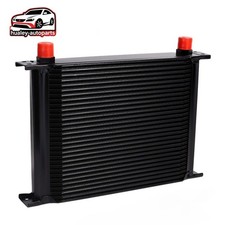 30 Row 10an Universal Aluminum Engine Transmission Racing Oil Cooler Black