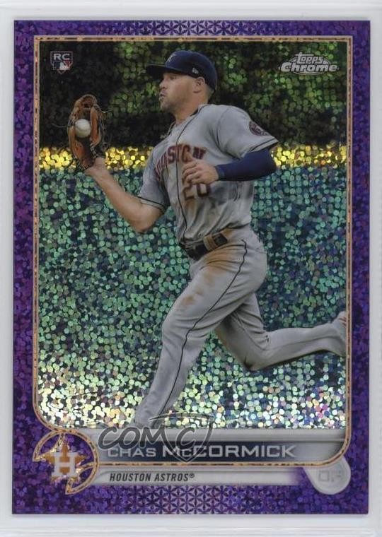 2022 Topps Chrome Purple Speckle Refractor 69/299 Chas McCormick #43 11a8