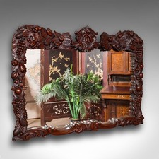 Antique Overmantle Mirror