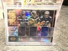 2019 Panini-Lineage Relics DK Metcalf, Tyler Lockett, Steve Largent #LI-DTS(MEM 