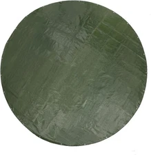Round Tarp Waterproof Heavy Duty Green 12 Feet Diameter: 12 Feet Green/Silver