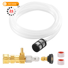 RIDGE WASHER Chemical Injector Kit for Pressure Washer, 3-5 10 Feet, Silver
