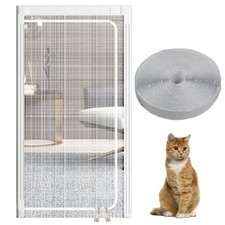 Cat Mesh Screen Door, Heavy Duty Zipper Closure, Easy Install - Thickened for...