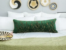 Decorative Modern Extra Long Pillow Cover 14 x 36, Boho Long Pillow for Bed,S...