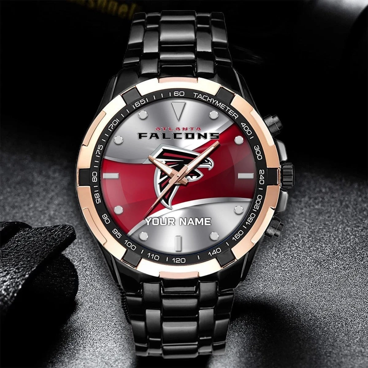 Personalized Atlanta Football Falconss Team Alloy Men Quartz Watch Gift For Him