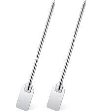 2 Pcs 36 Inch Stainless Steel Mixing Paddle Extra Long Handled Stainless Stee...