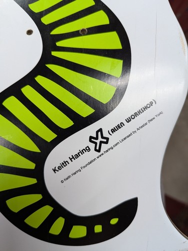 Keith Haring Alien Workshop Snake Shaped Skateboard. - Picture 3 of 4