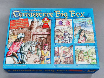 2014 HANS IM GLUCK SPIEL CARRASSONNE BIG BOX 5 + GLÜCKSRAD & ANDERE ERWEITERUNGEN