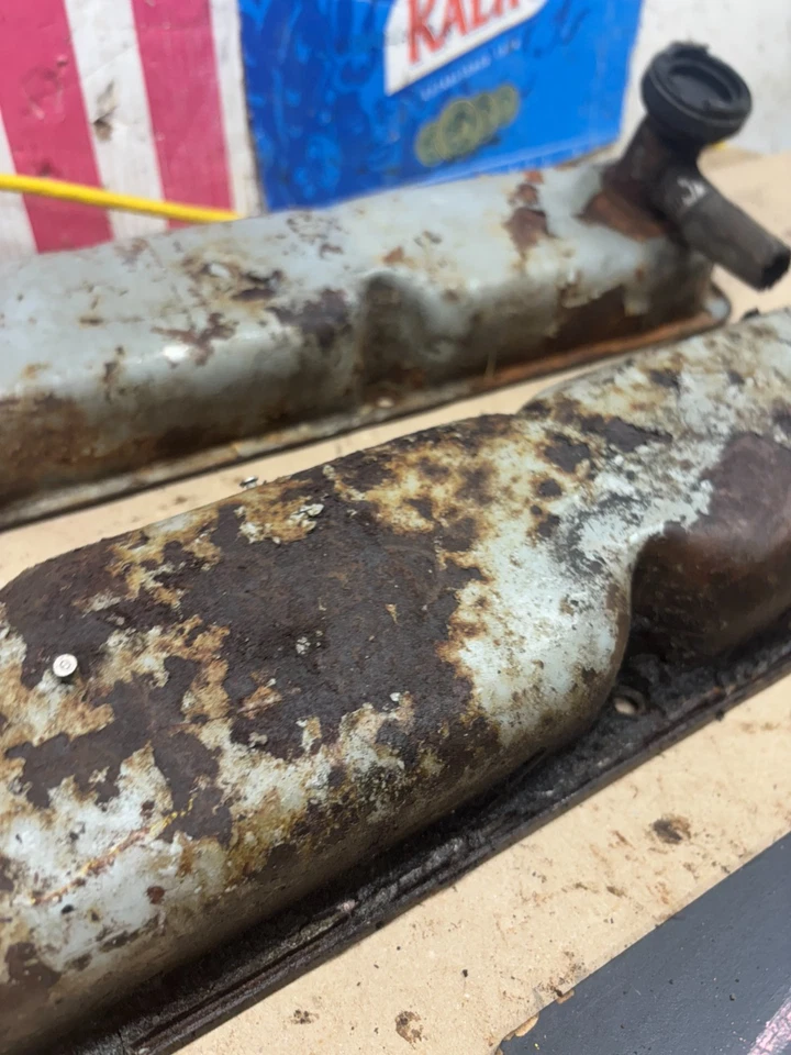 Ford F150 Bronco 5.0 302 1985 1991 1994 1995 bloque pequeño cubiertas de válvula EFI OEM 92 Foto 3 de 4