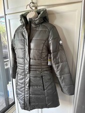 Spyder Long Hooded Insulated Puffer Coat Womens Green Olive -SZ M,L,XL-NWT