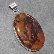 Moroccan Seam Agate 925 Silver Plated Pendant 2" Modern Gifts Fashion Sale AU G2