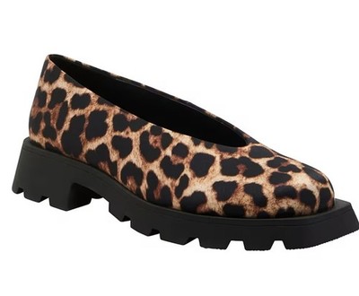 Women's Katy Perry Leopard Print Slip-On Flats 5 Brown Black