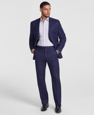 Michael Kors Mens Classic fit Wool Dress Pants 40 / 32 Blue Striped
