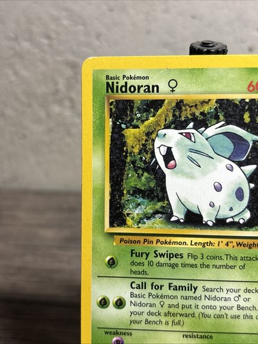 Nidoran F 57/64 Jungle Regular Common-Vintage-Pokemon TCG-Fast Shipping-LP!! - Picture 2 of 8