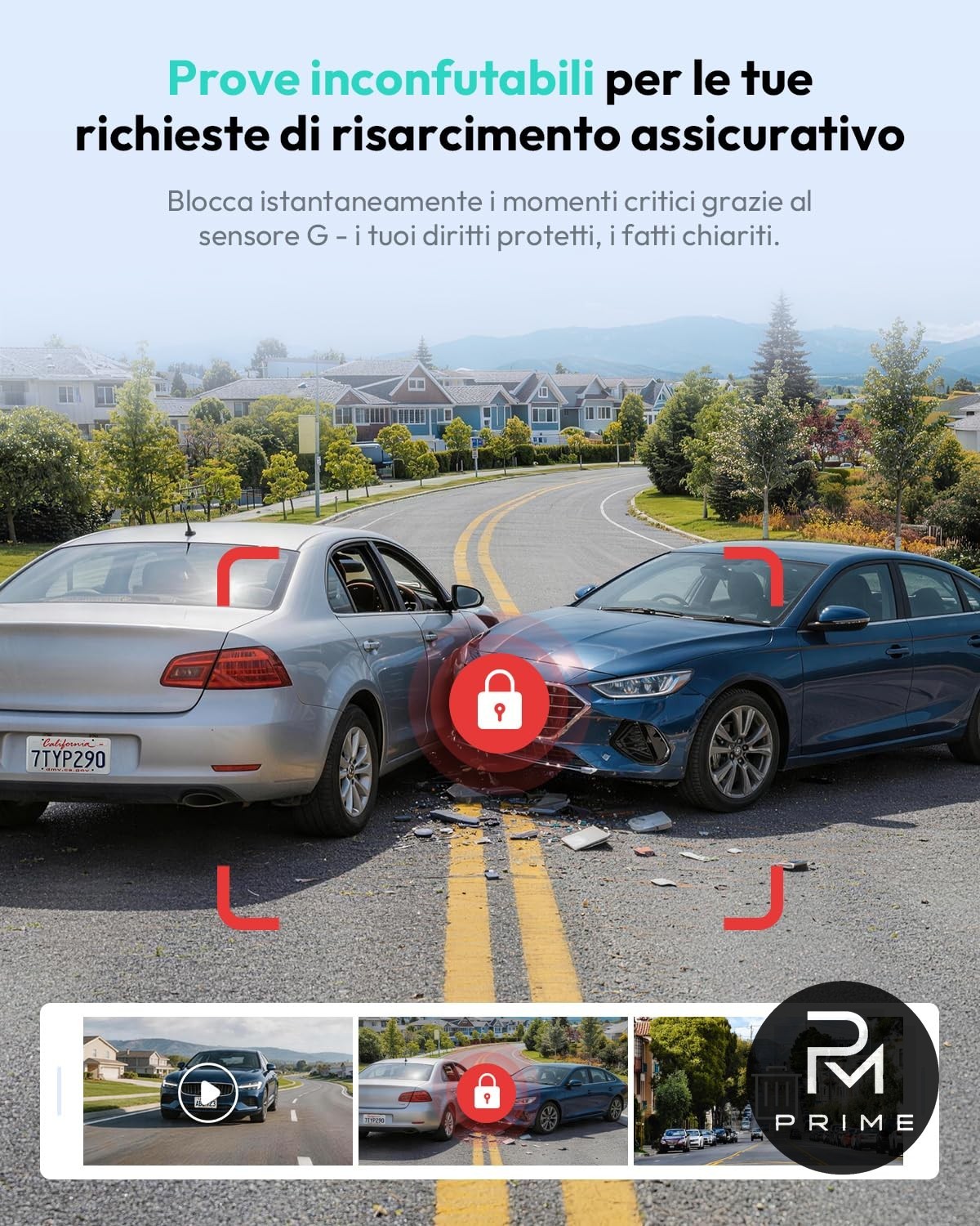 Dash Cam Auto Fronte Retro Botslab G300h Plus 4K Starvis 2 GPS WIFI 64gb - Miniatura 5