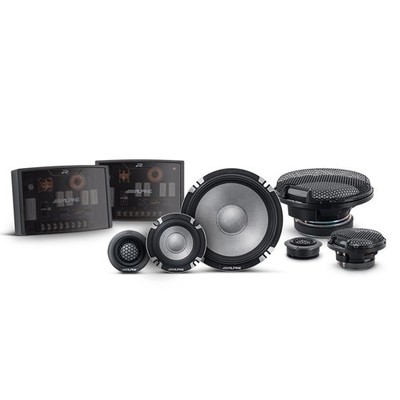 Alpine R2-S653 6.5'' R-Series Pro High-Resolution 3-Way Component Speaker Set,...