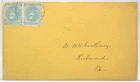 1860s CONFEDERATE CIVIL WAR COVER w/ 5 CENT CSA #7 - ROBERT E LEE PHYSICIAN