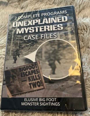 UNEXPLAINED MYSTERIES CASE FILES ELUSIVE BIG FOOT MONSTER SIGHTING DVD Sasquatch