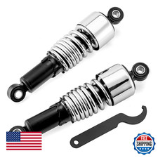 Mofun Preload Adjustable 10.5 Rear Shocks Lowering Compatible Harley Touring