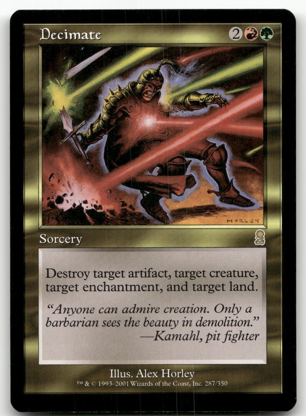 Decimate #287 (NM) Odyssey ODY Magic MTG