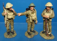King and Country 54MM WW2 British troops deciding 1940 FOB08/22/23 2009 mib oop