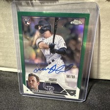 2023 Topps Chrome SEAN BOUCHARD RC On Card Auto GREEN /99 #RA-SB FREE SHIPPING