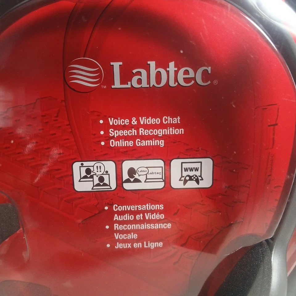 NEW ~ Labtec PC Headset with Microphone Stereo 332 ~ Voice & Video Chat ~ Gaming - Image 3 of 4