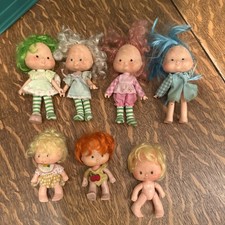 Vintage 70 s 80 s Strawberry Shortcake Lot of 7 Dolls American Greetings