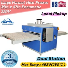 39in x 47in Pneumatic Large Format Heat Press Sublimation Dual Station GA Pickup