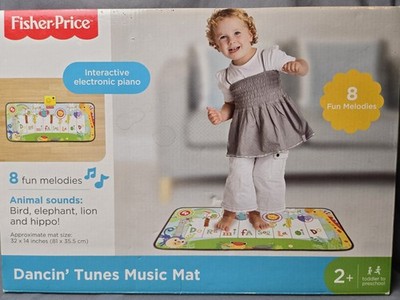 Fisher-Price Regenwald Music Mat – Interaktiv, Mit 8 Melodien & Tiergeräuschen, Ab 2 Jahren