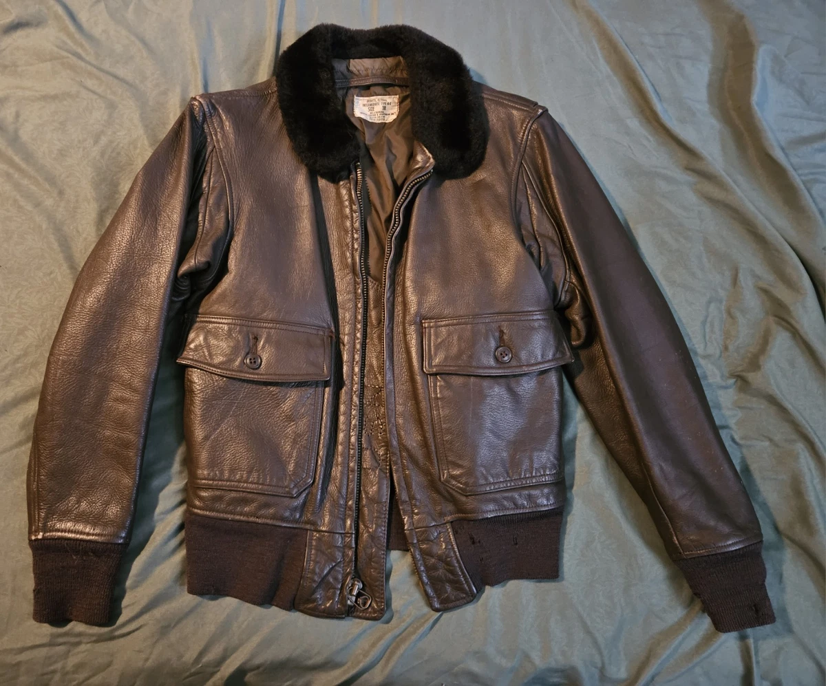 Bomber/Harrington Leather 1970s Vintage Outerwear Coats & Jackets